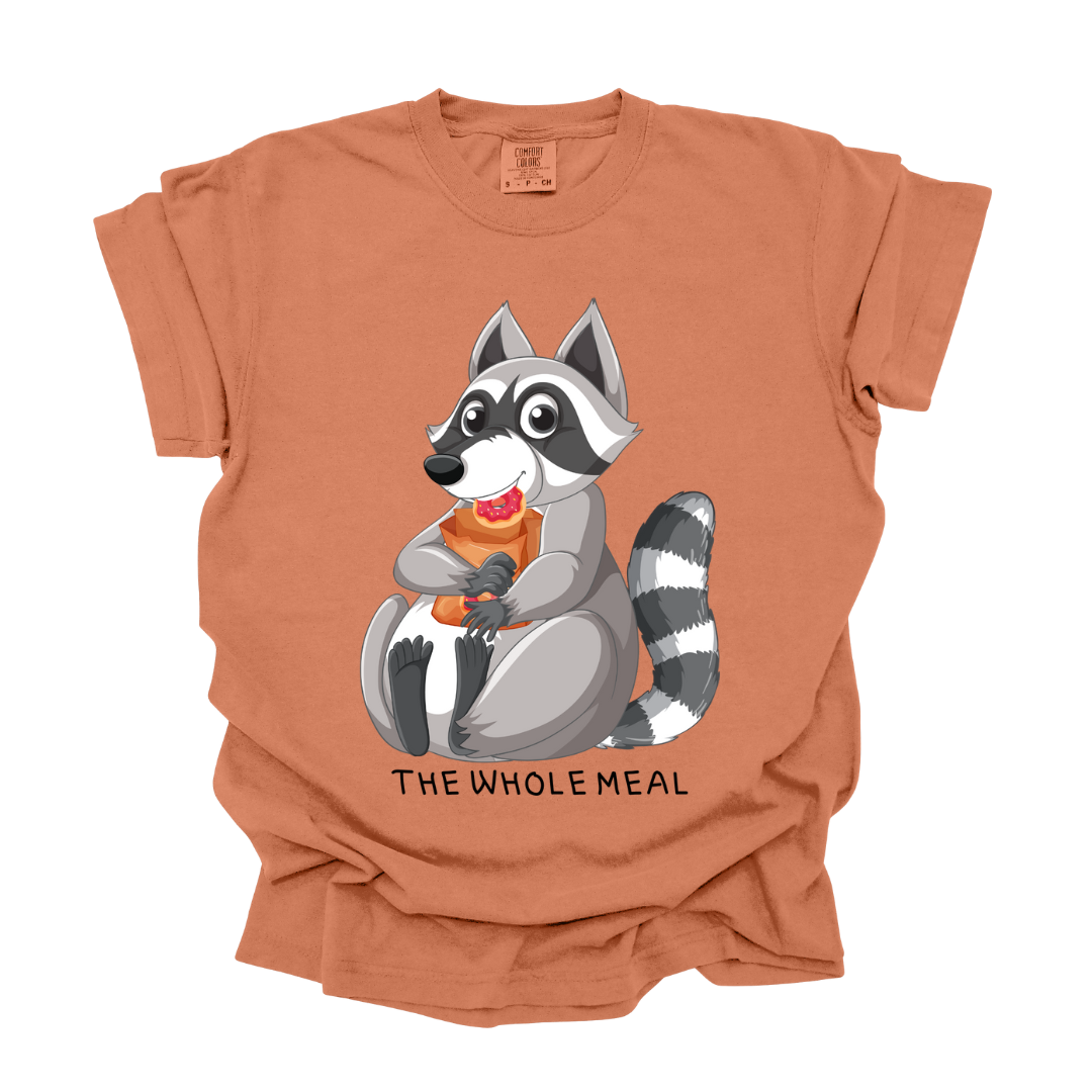 The Whole Meal Racoon Graphic Tee