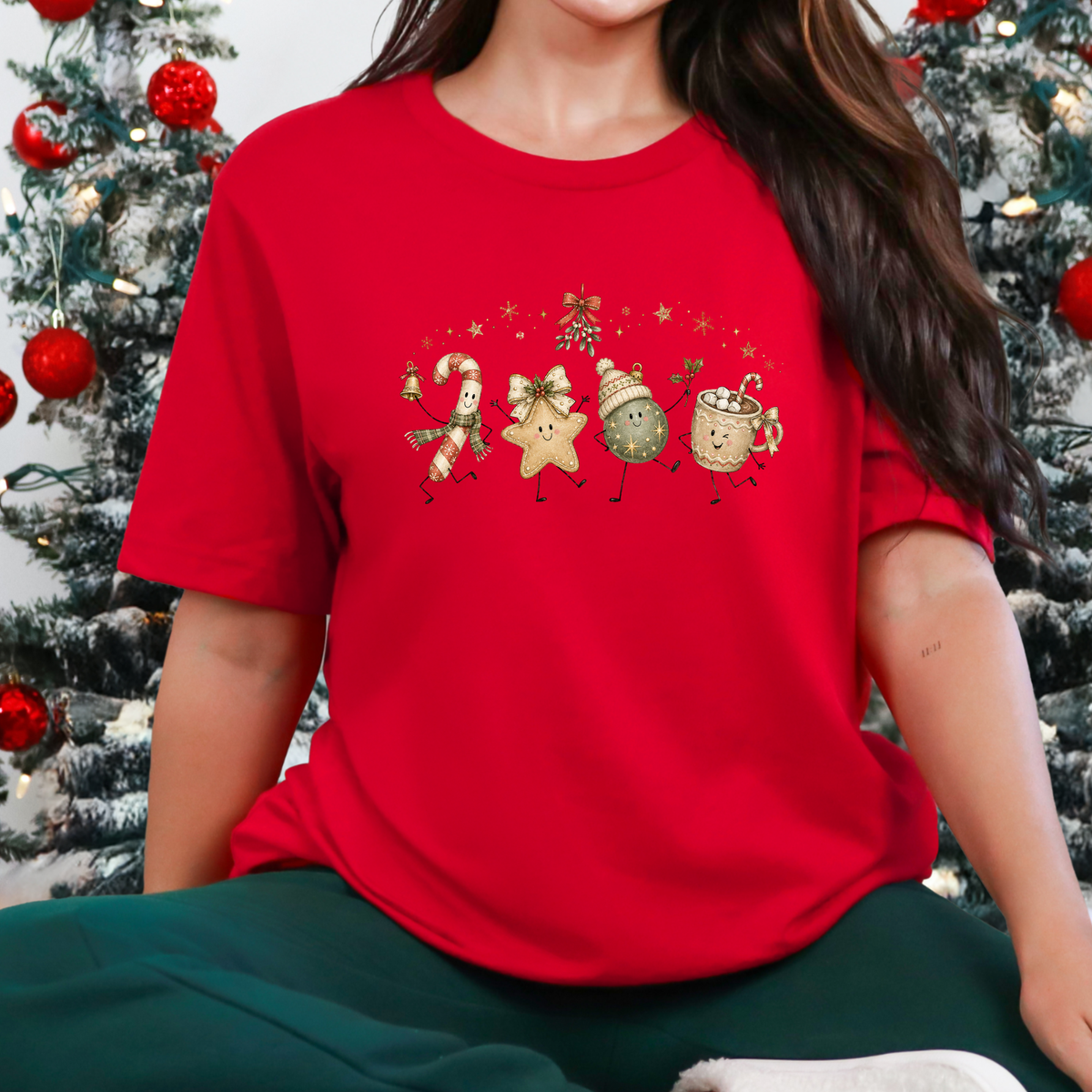 Christmas Treat Friends Graphic Tee