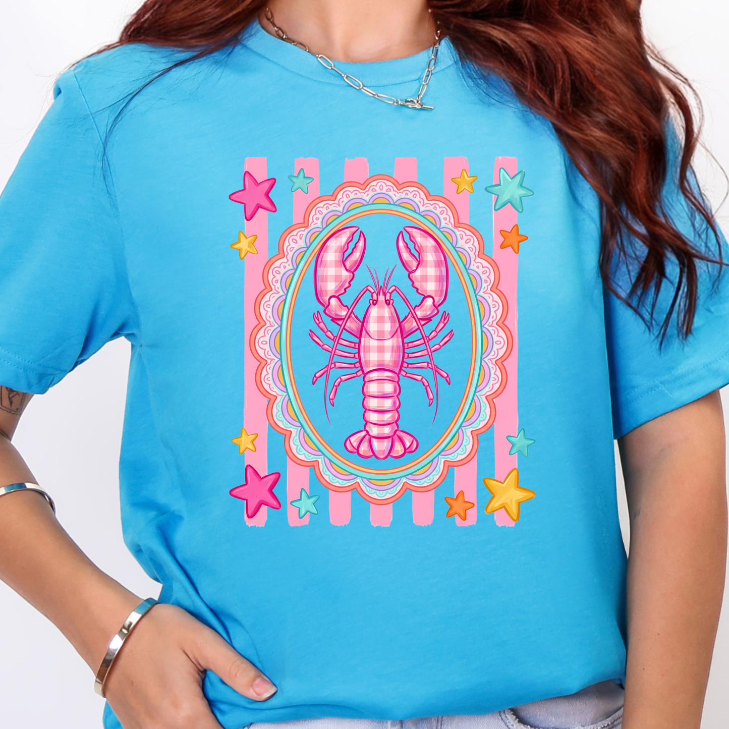 Pink Lobster Graphic Tee