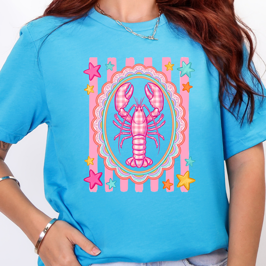 Pink Lobster Graphic Tee