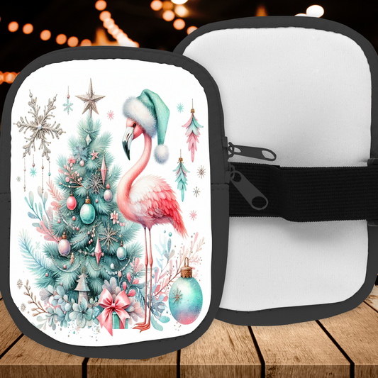 Festive Flamingo Pouch/Bag For 40oz Tumbler