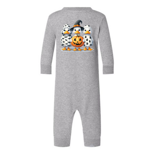Quack-o’-Lantern Crew Infant Graphic Fleece One-Piece