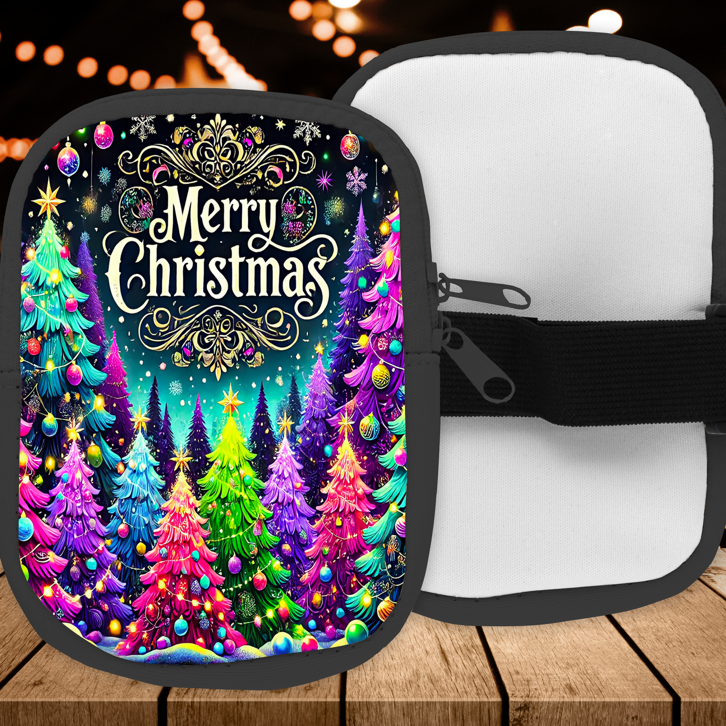 Neon Noel Forest Pouch/Bag For 40oz Tumbler