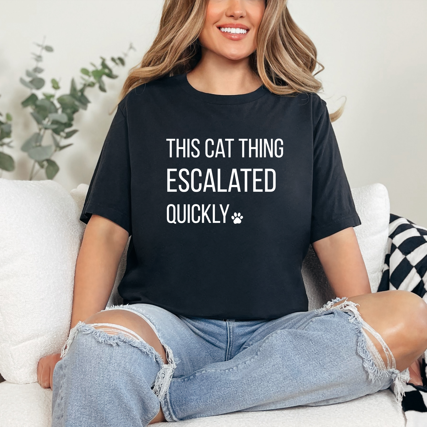 This Cat Thing Escalated Quickly Graphic Tee