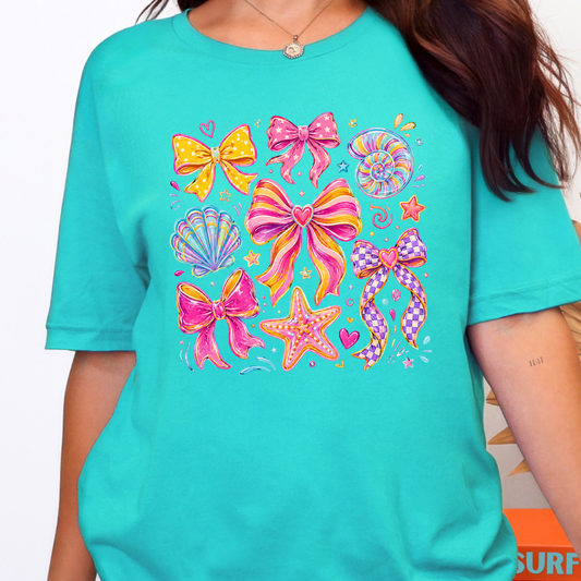 Coquette Summer Bow Graphic Tee
