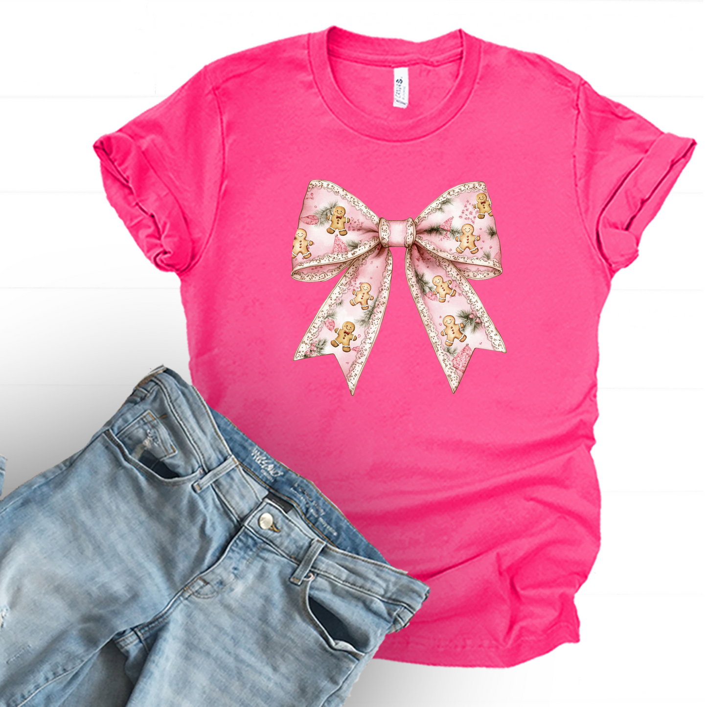 Gingerbread Bow Graphic Tee