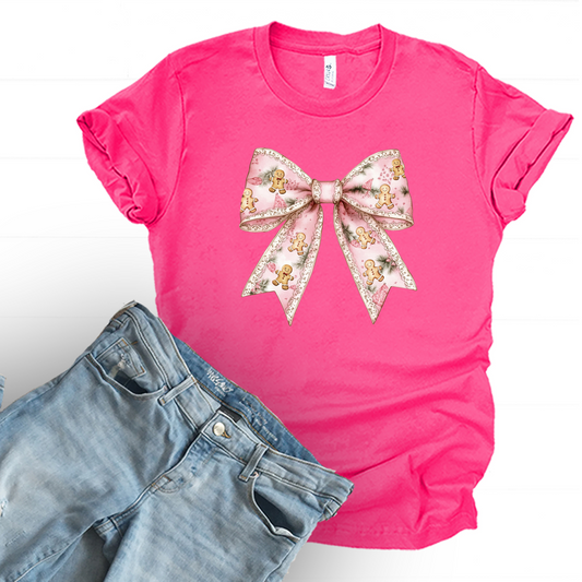 Gingerbread Bow Graphic Tee