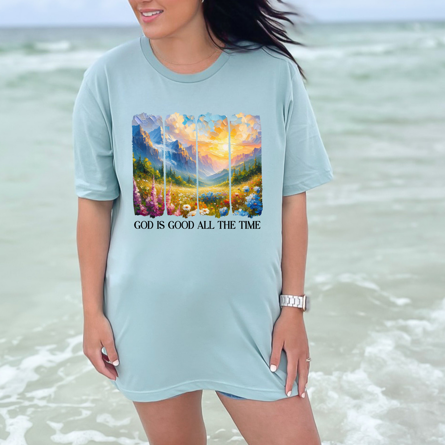 Brushstroke God is Good Graphic Tee