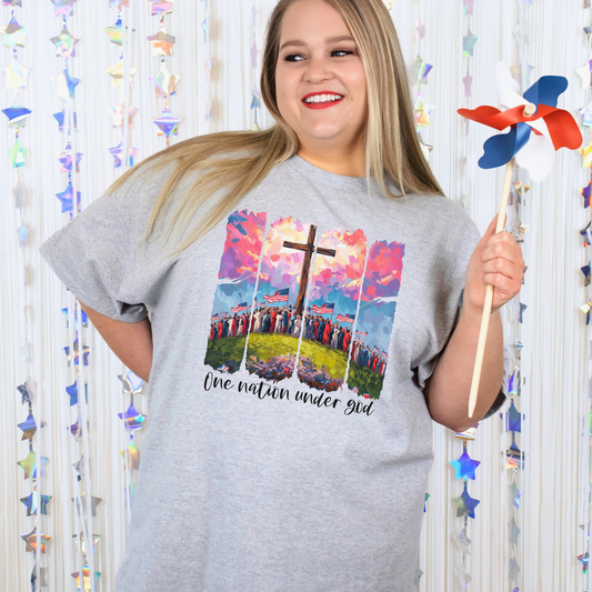 Brushstroke One Nation Graphic Tee