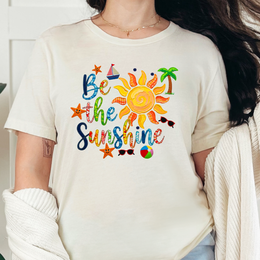 Patchwork Be The Sunshine Graphic Tee