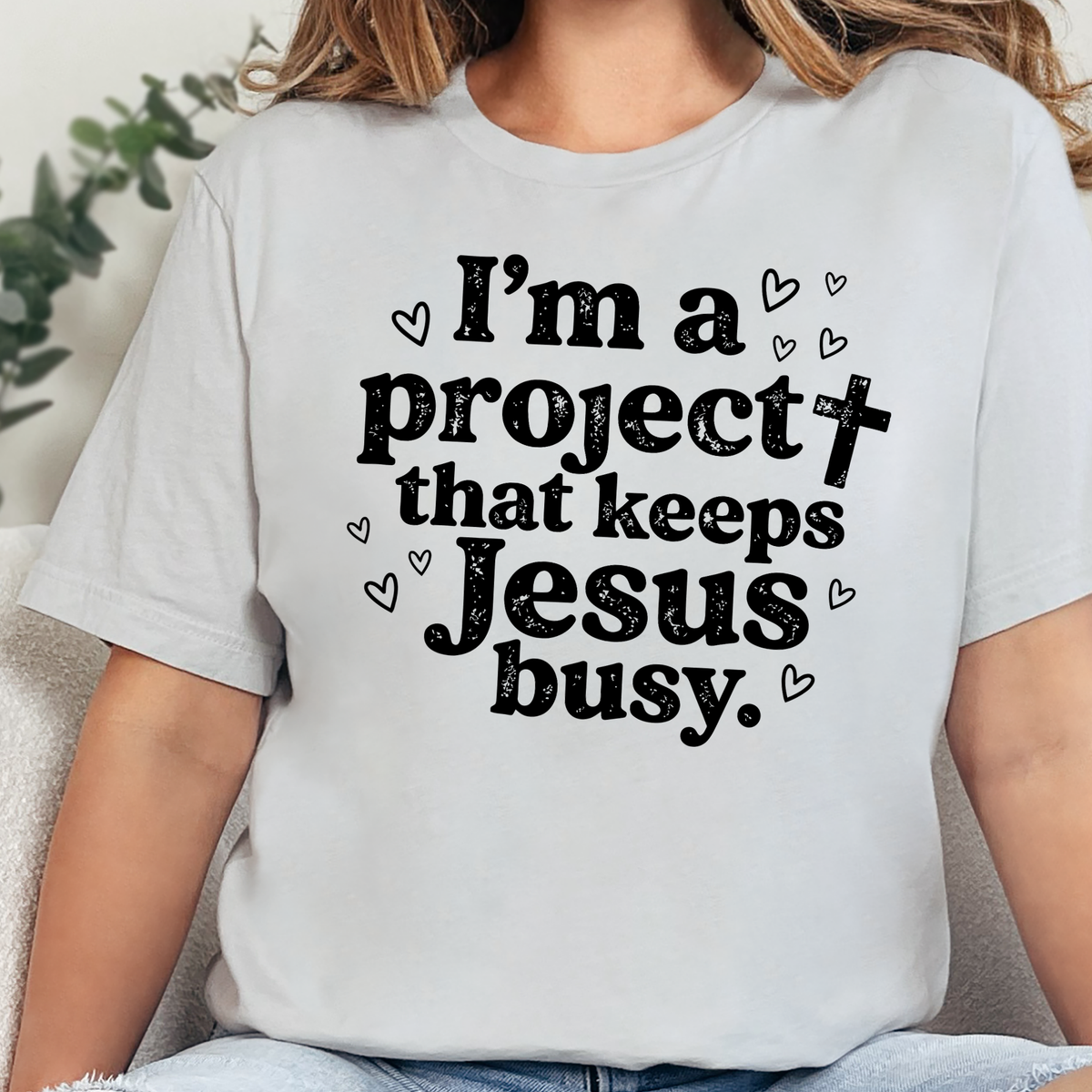 Project Keeps Jesus Busy Graphic Tee