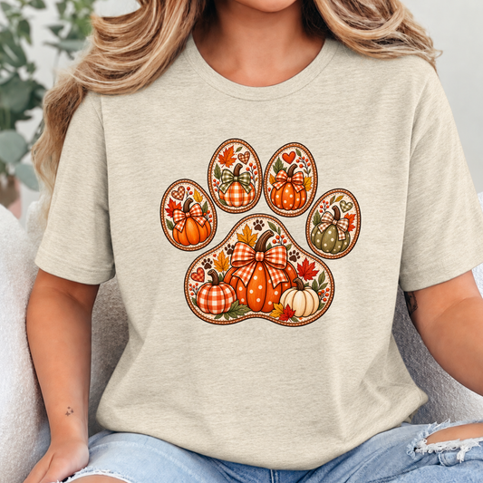 Thanksgiving Paw Print Graphic Tee