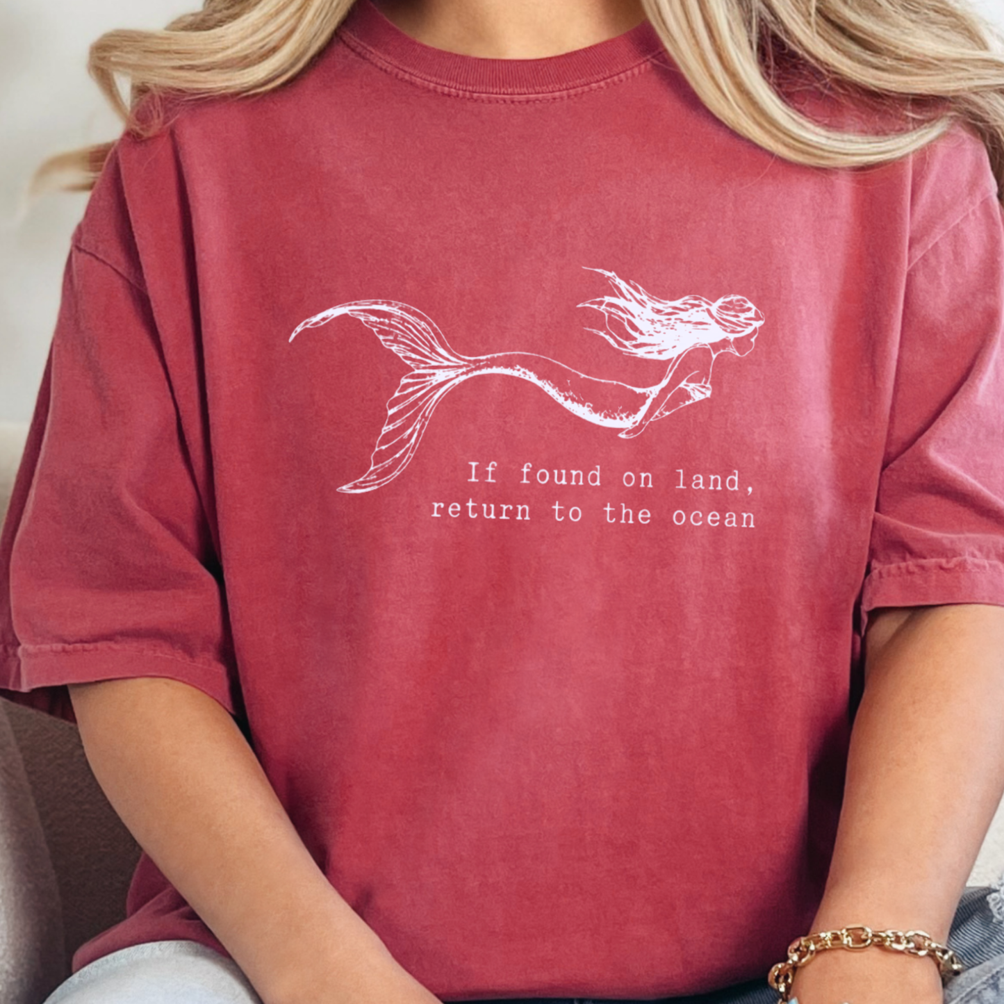 Mermaid Return to Ocean Graphic Tee