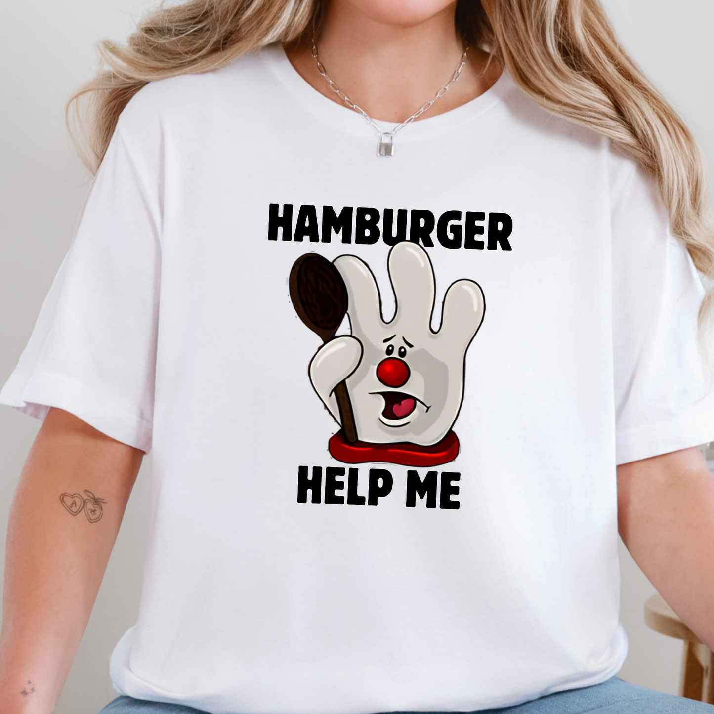Hamburger Help Me Graphic Tee