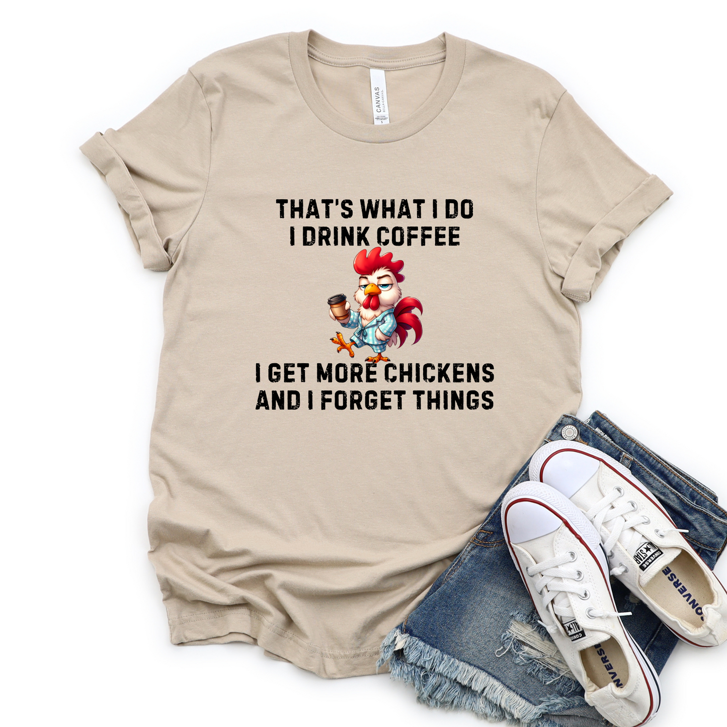 Coffee & Chickens Graphic Tee