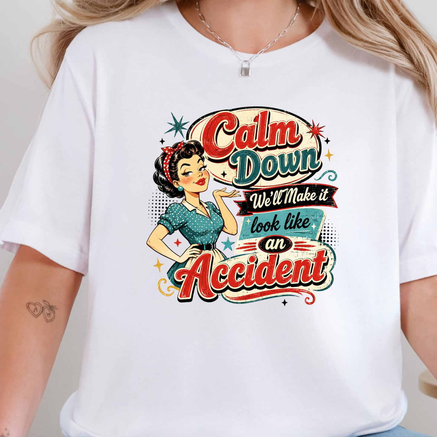 Vintage Calm Down Graphic Tee