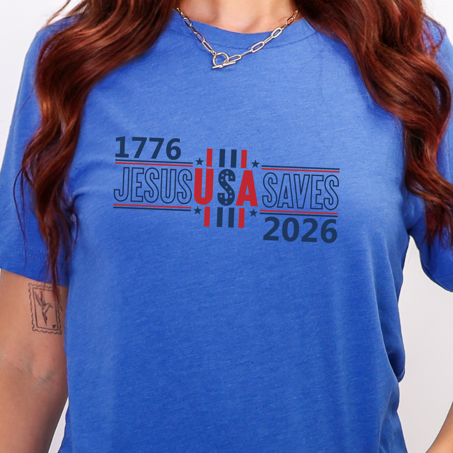 Jesus USA Saves Graphic Tee