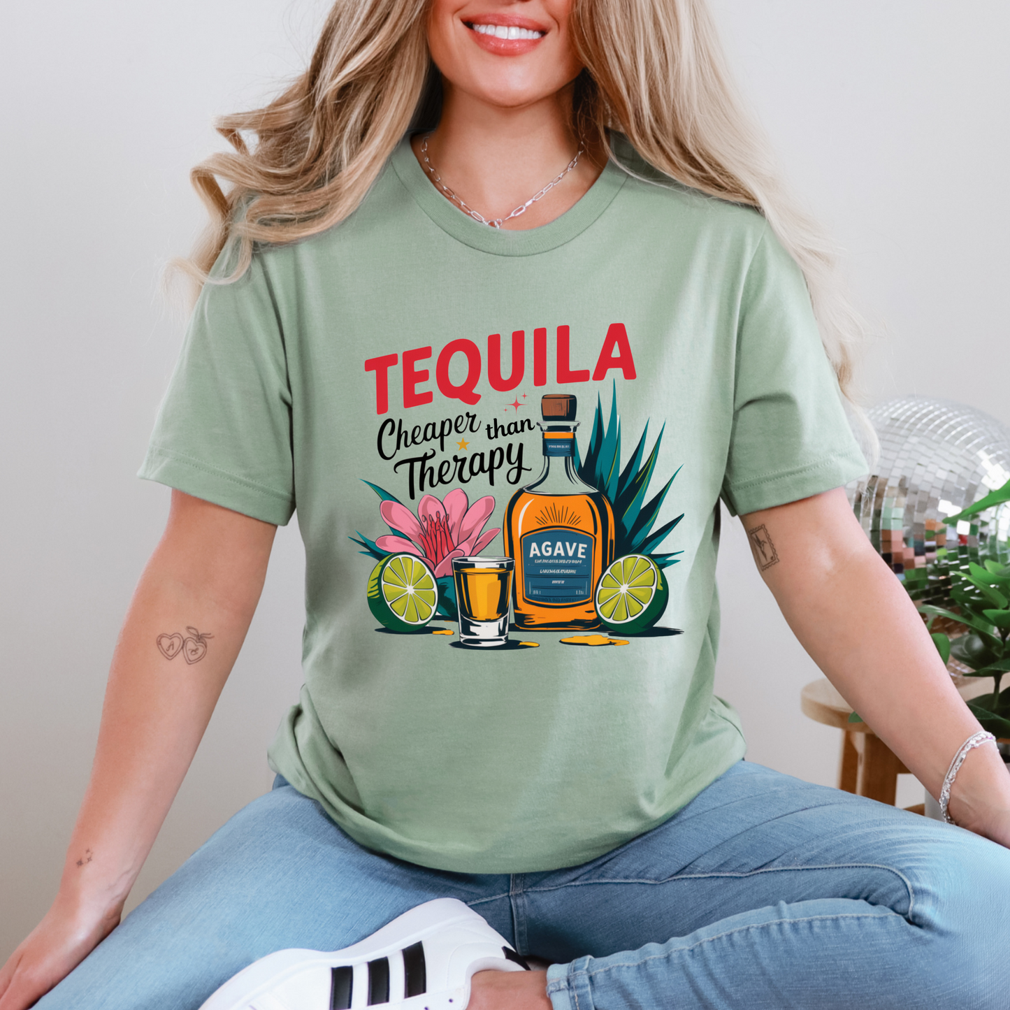 Tequila cheaper than therapy Graphic Tee