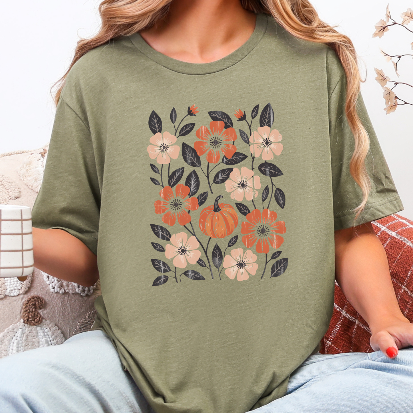 Boho Floral Fall Graphic Tee