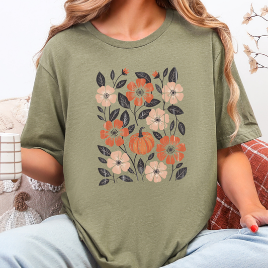 Boho Floral Fall Graphic Tee