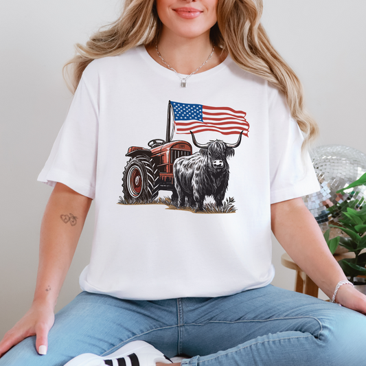 Western Highland  Cow Graphic Tee