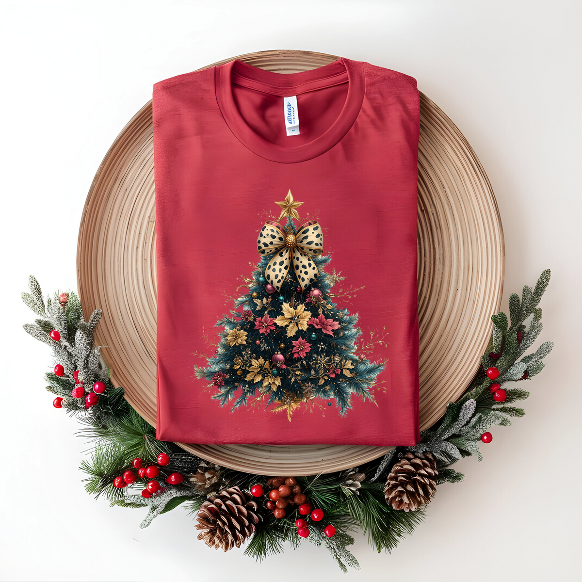 Glitter Christmas Tree Graphic Tee