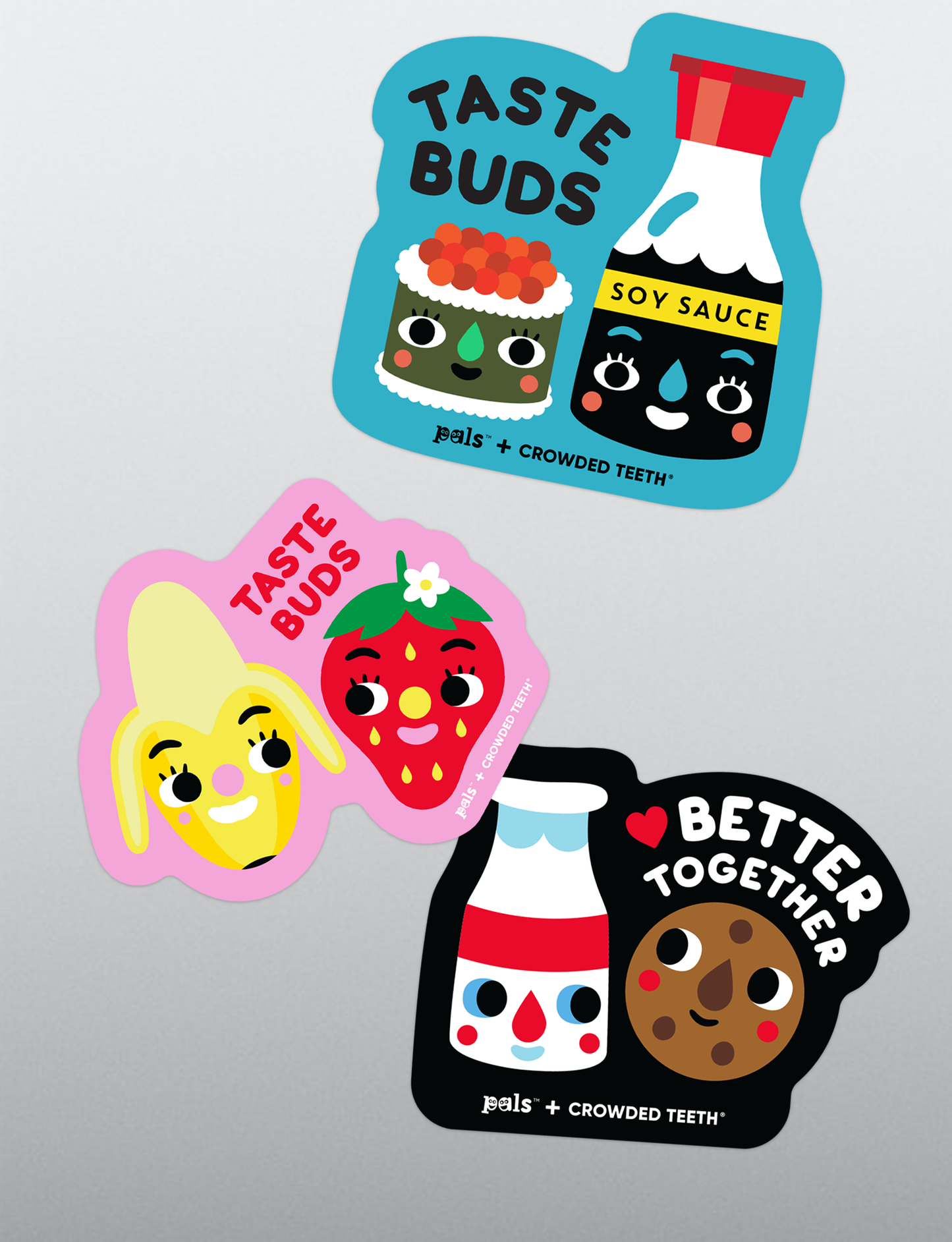NEW! Sushi and Soy Sauce Taste Buds Sticker