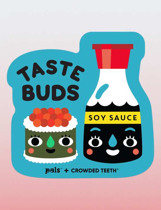 NEW! Sushi and Soy Sauce Taste Buds Sticker