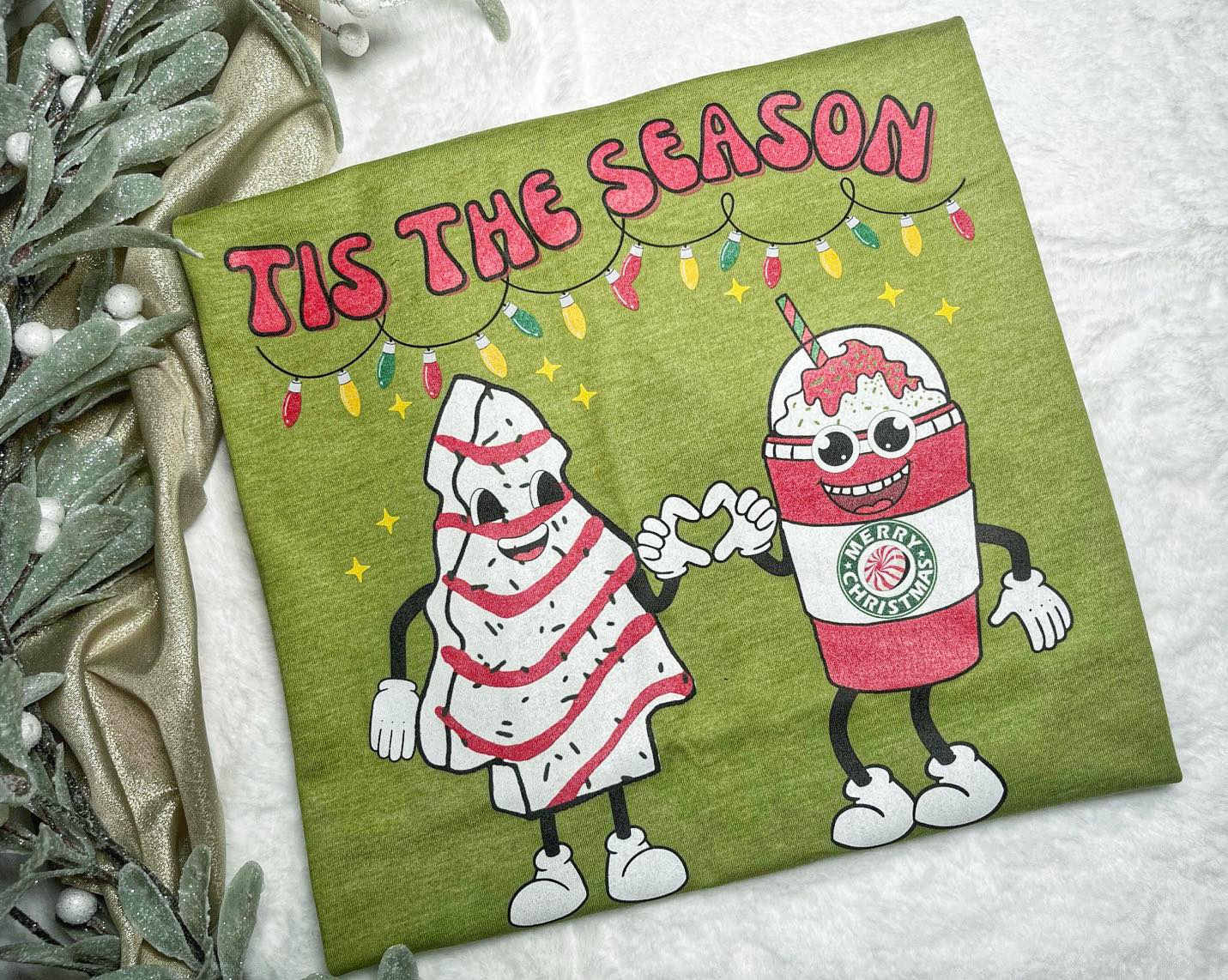 Tis the Season Cake and Coffee Graphic Tee
