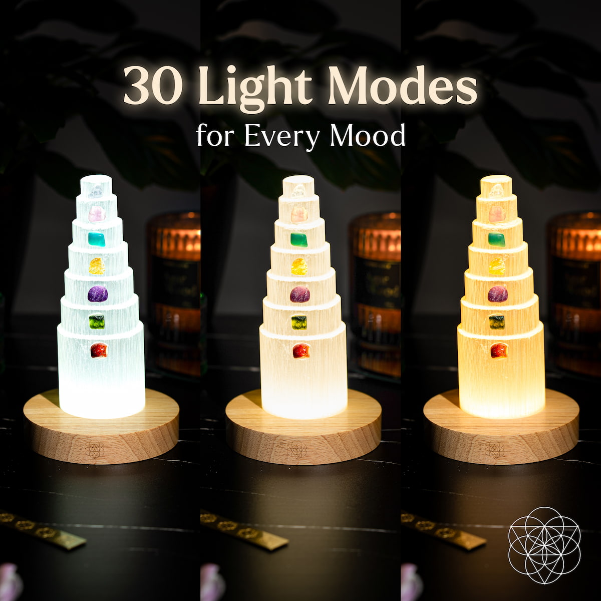 The Stress Shield Lamp - 7 Stones of Healing