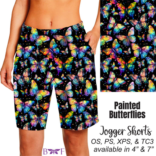 Painted Butterflies Bike Shorts with pockets