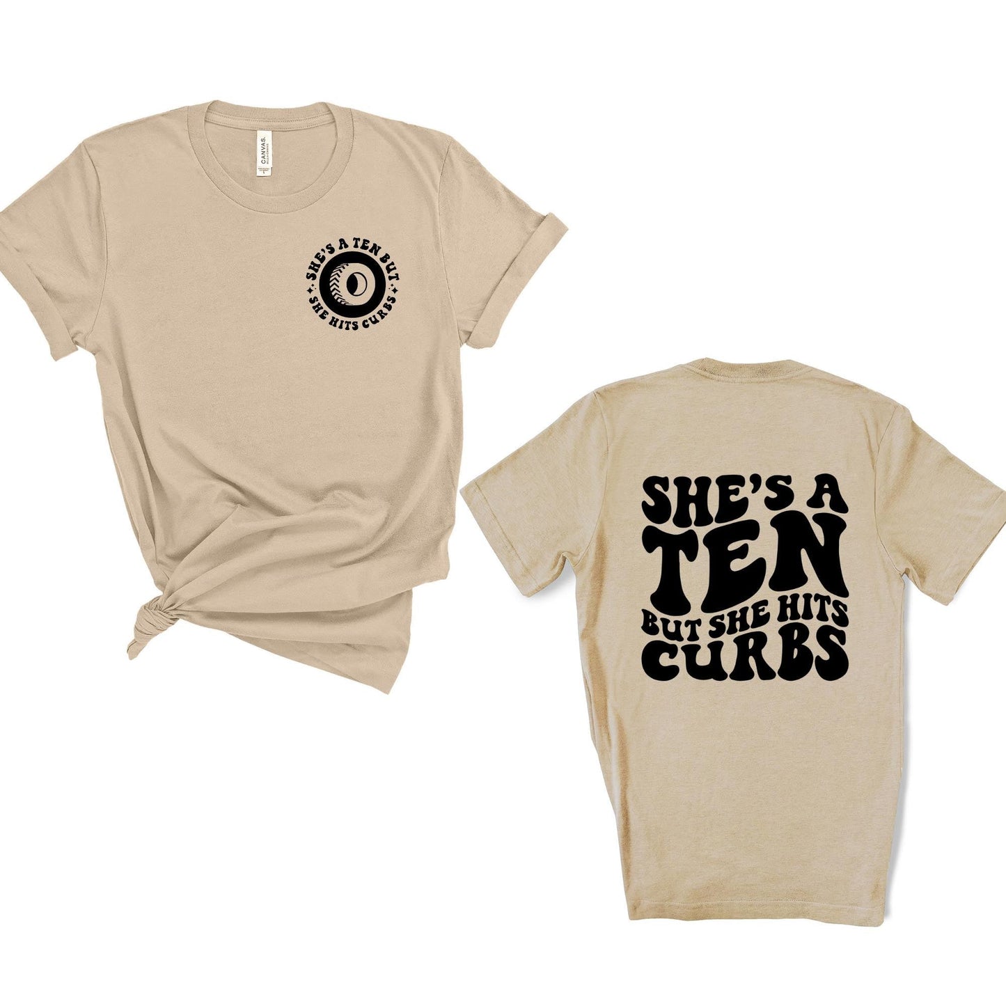 But Hits the Curb Graphic Tee