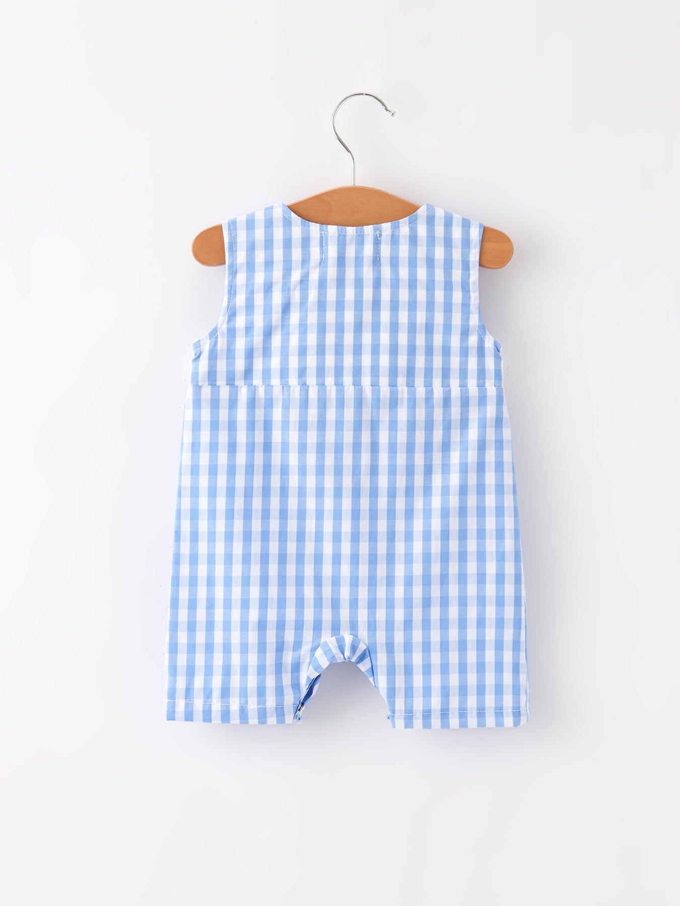 4th of july Flag Embroidery Smocking Boys Romper