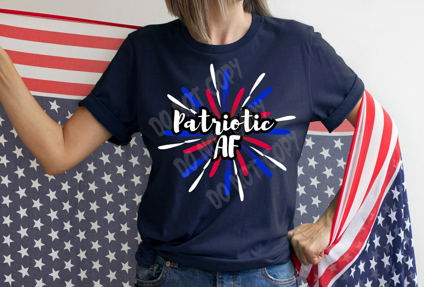 PATRIOTIC AF - UNISEX TEE ADULTS/KIDS