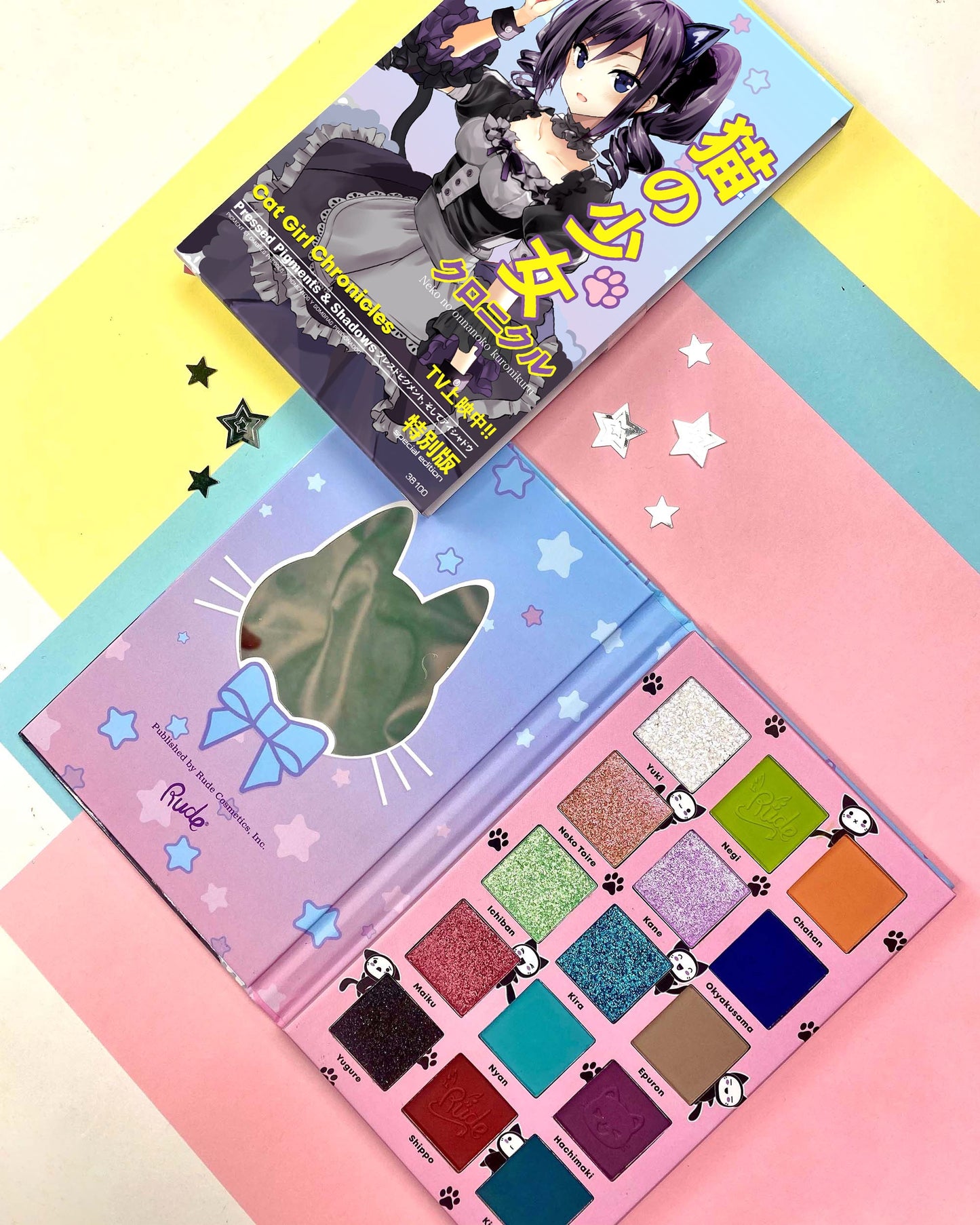 Chibi Manga Collection Pressed Pigments & Shadows Palette - Cat Girl Chronicles