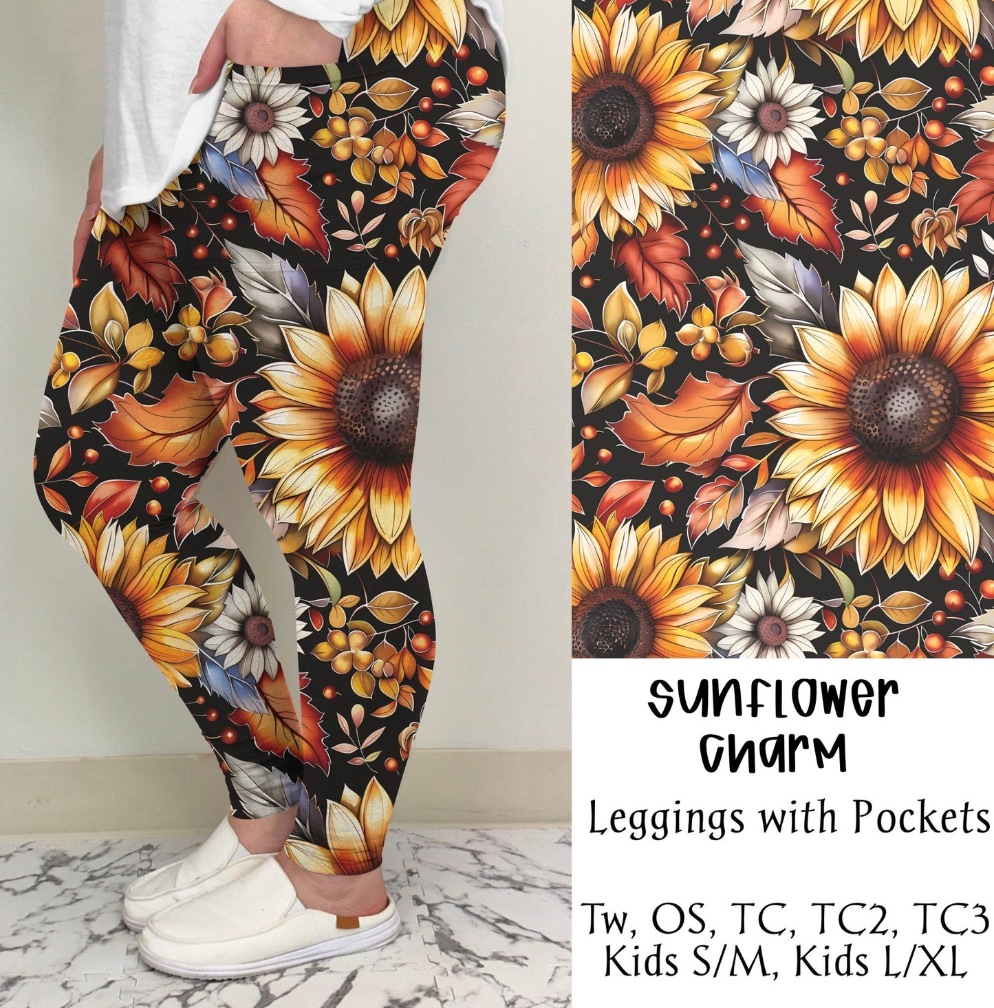 Sunflower Charm Leggings/Joggers | PREORDER CLOSES 6/30, ETA EARLY SEPT.