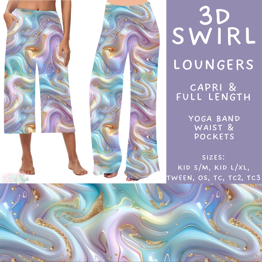Batch #499 - Fun Run 20 - Closes 3/4 - ETA early May - 3D Swirl Capri and Full Length Loungers