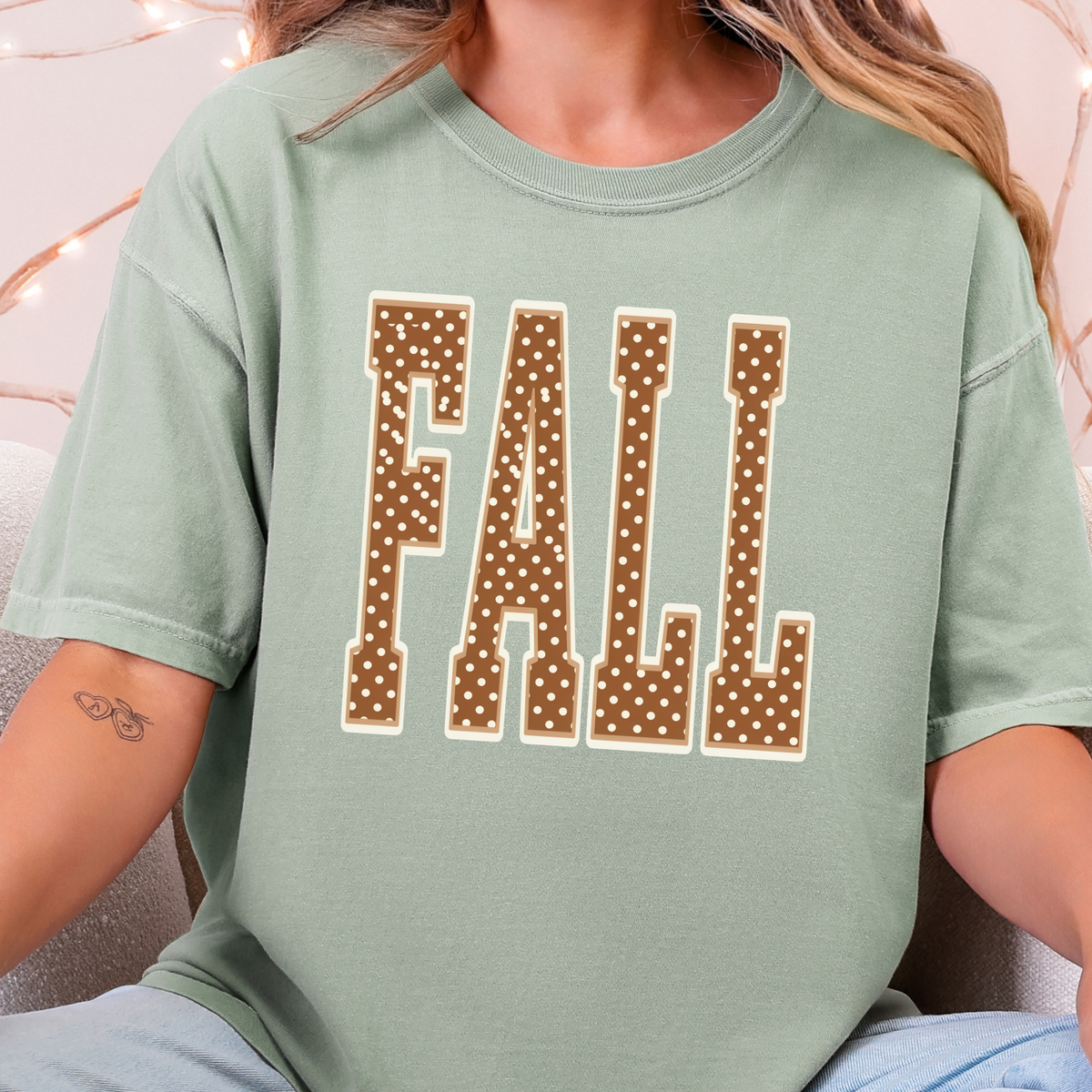 Fall Polka Dot Graphic Tee