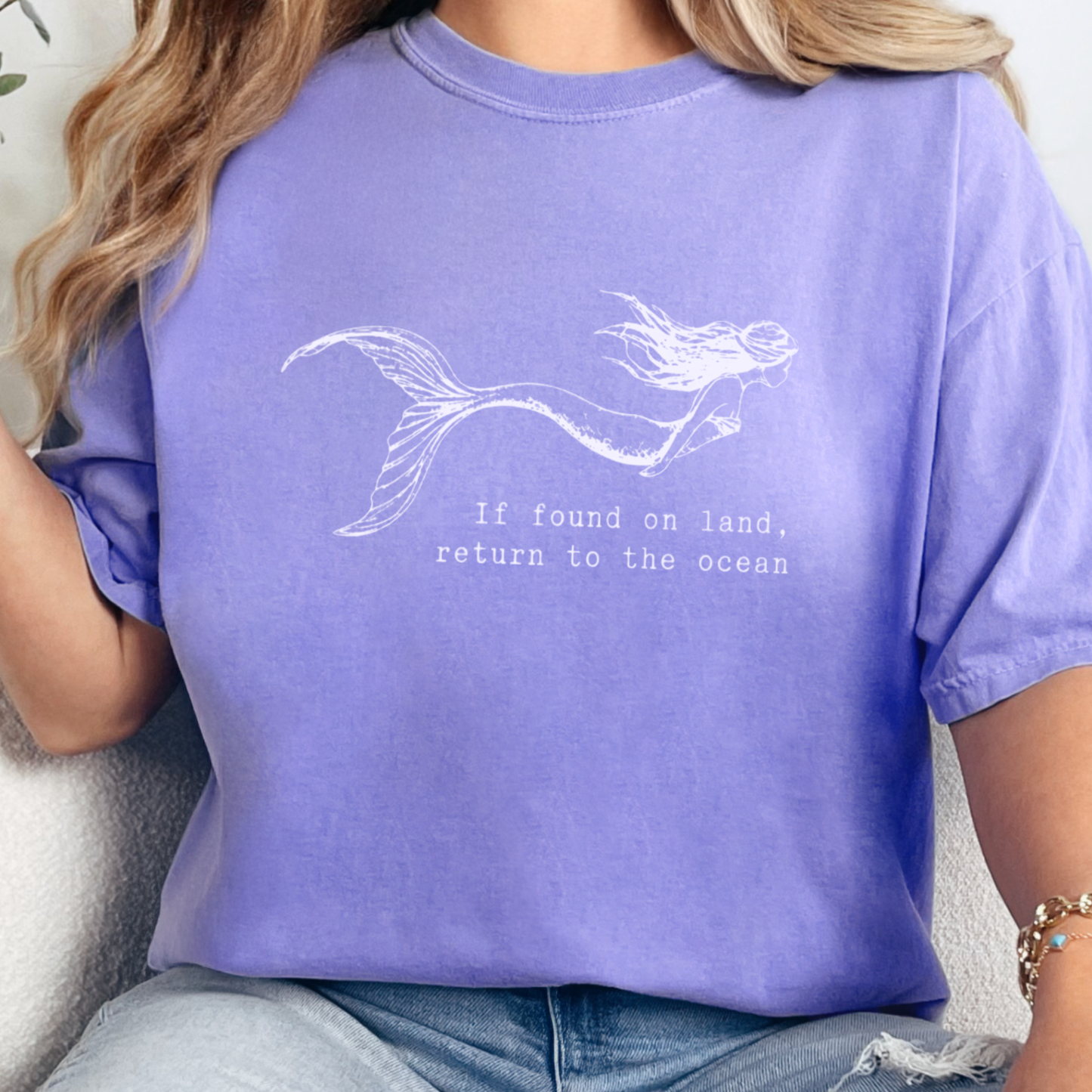 Mermaid Return to Ocean Graphic Tee