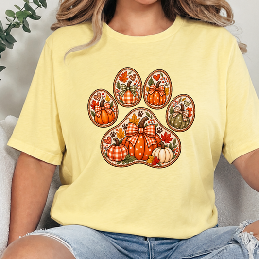Thanksgiving Paw Print Graphic Tee