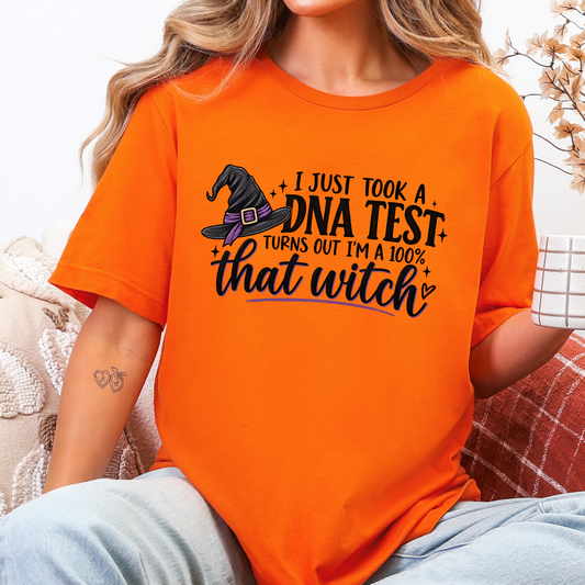 DNA Test 100% Witch Graphic Tee