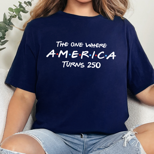 America 250 Friends Graphic Tee