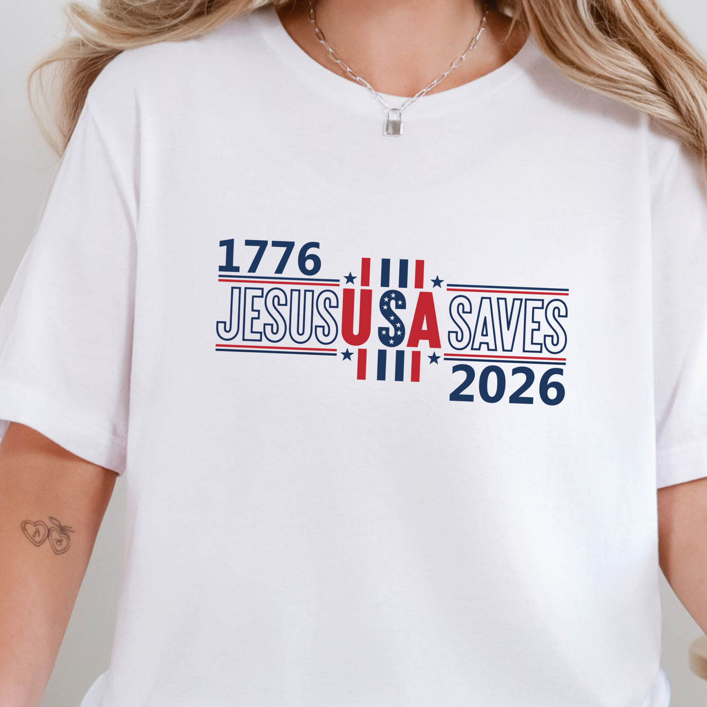 Jesus USA Saves Graphic Tee