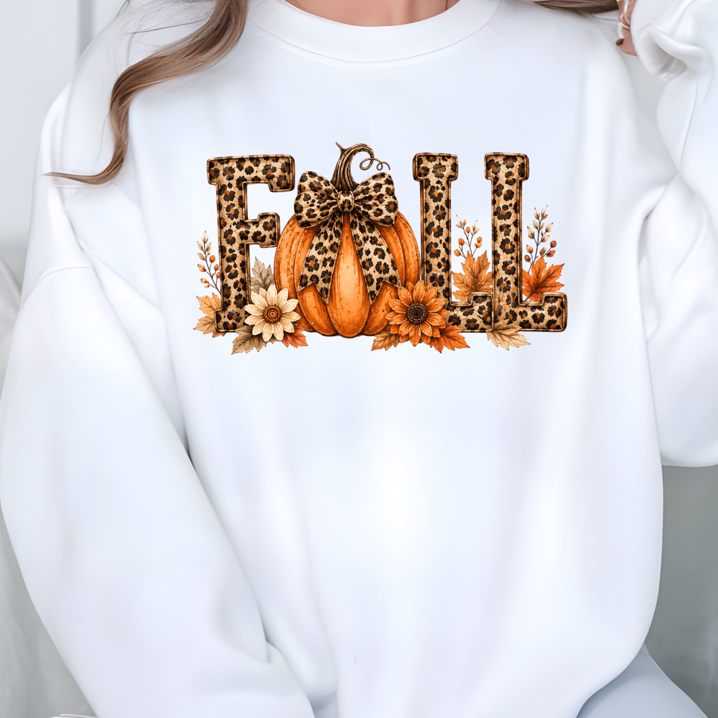 Fall Leopard Print Graphic Tee