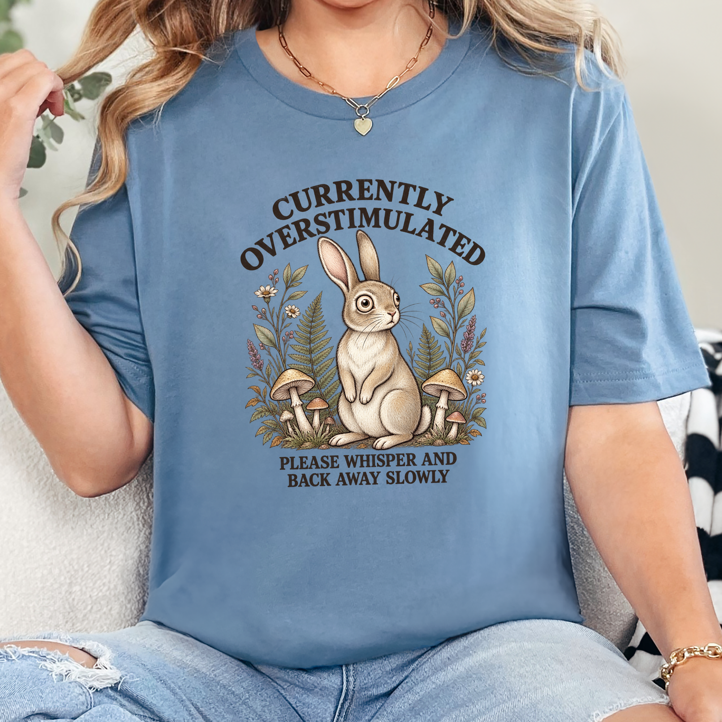 Currently Overstimulated Rabbit Graphic Tee