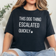 Heather Black Tee