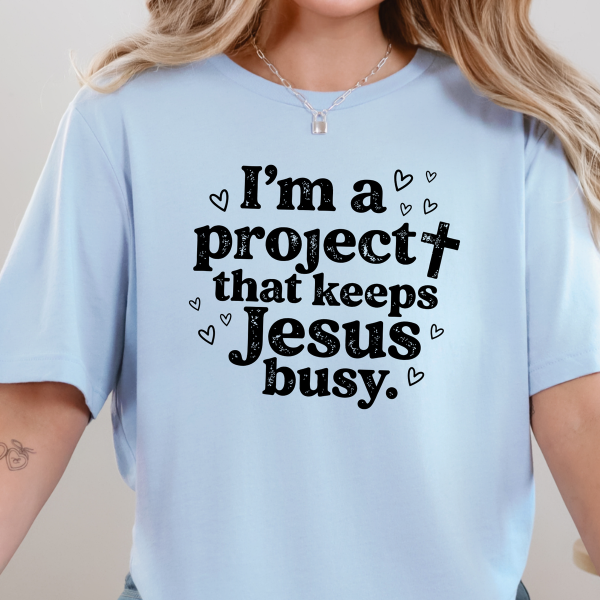 Project Keeps Jesus Busy Graphic Tee