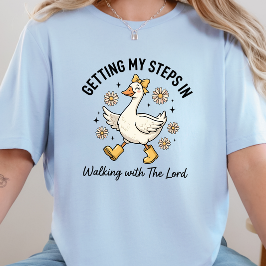 Steps in Walking with the Lord Graphic Tee
