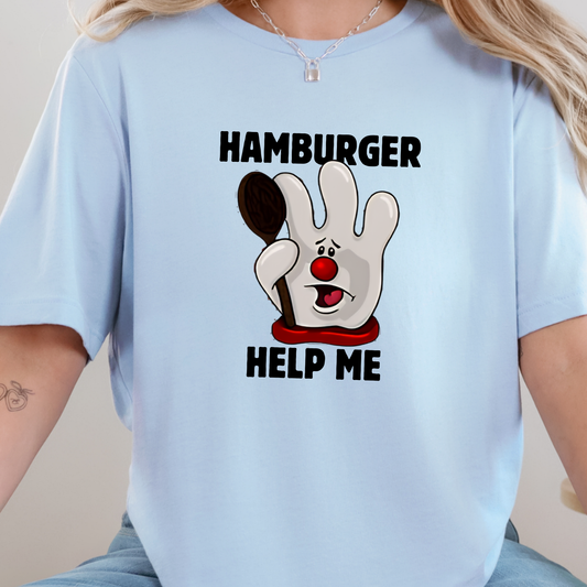 Hamburger Help Me Graphic Tee