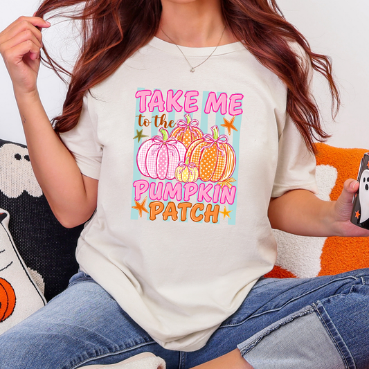Pumpkin Patch Stripes Graphic Tee